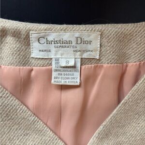 Christian Dior Beige Wool Blazer